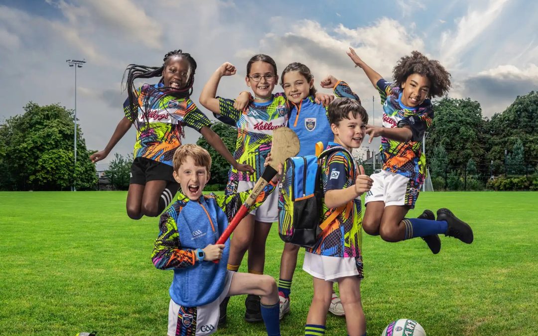 GAA Cúl Camps 2024 Ballyvary poster showing group of children in sports gear